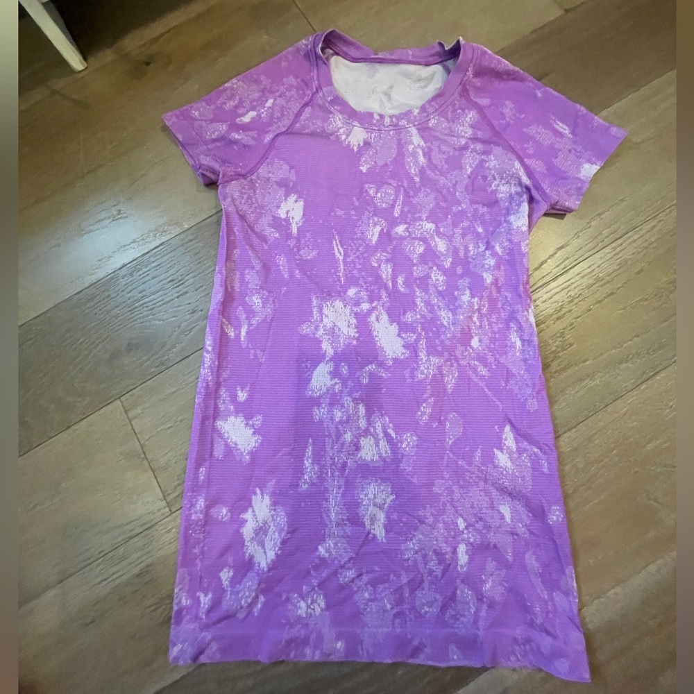 Purple Patterned Lululemon Swiftly Tech! - image 1